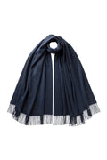 Navy Cashmere Stole