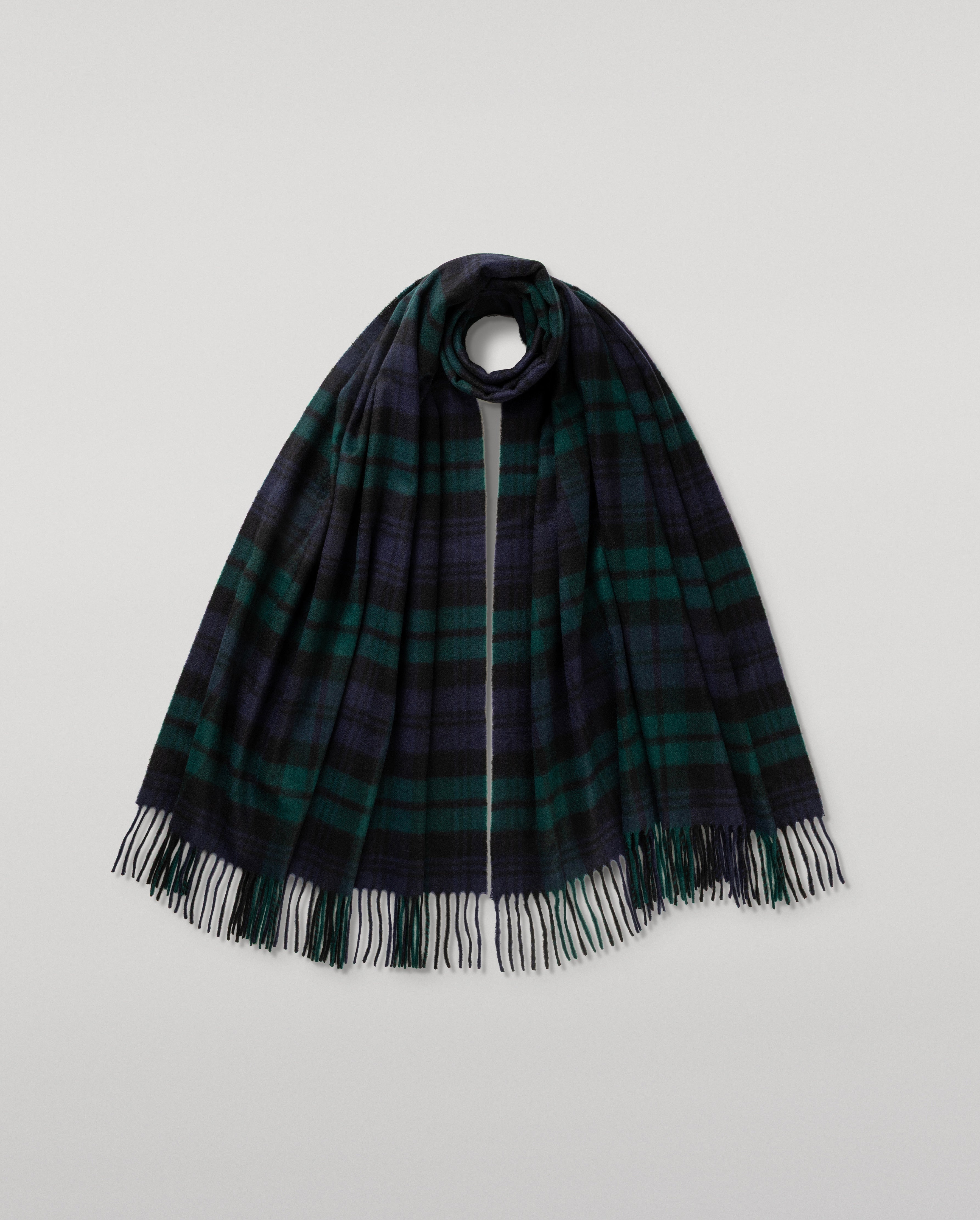 Black Watch Tartan Cashmere Stole
