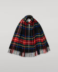 Black Stewart Tartan Cashmere Stole