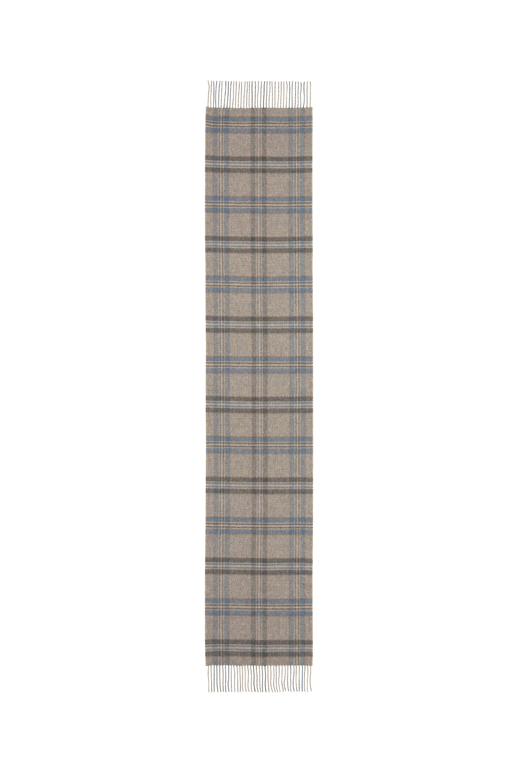 Wide Cashmere Tweed Scarf