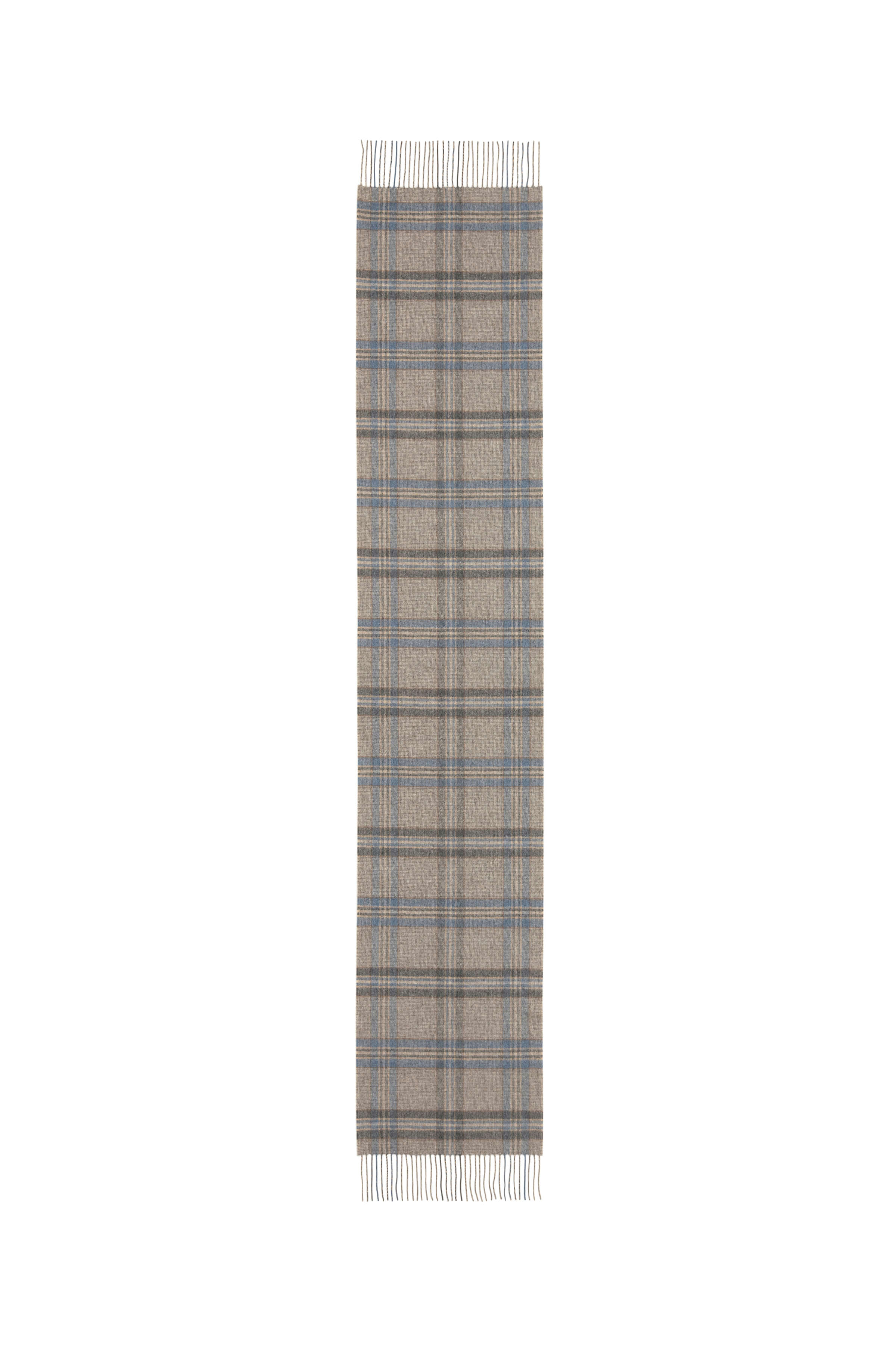 Wide Cashmere Tweed Scarf