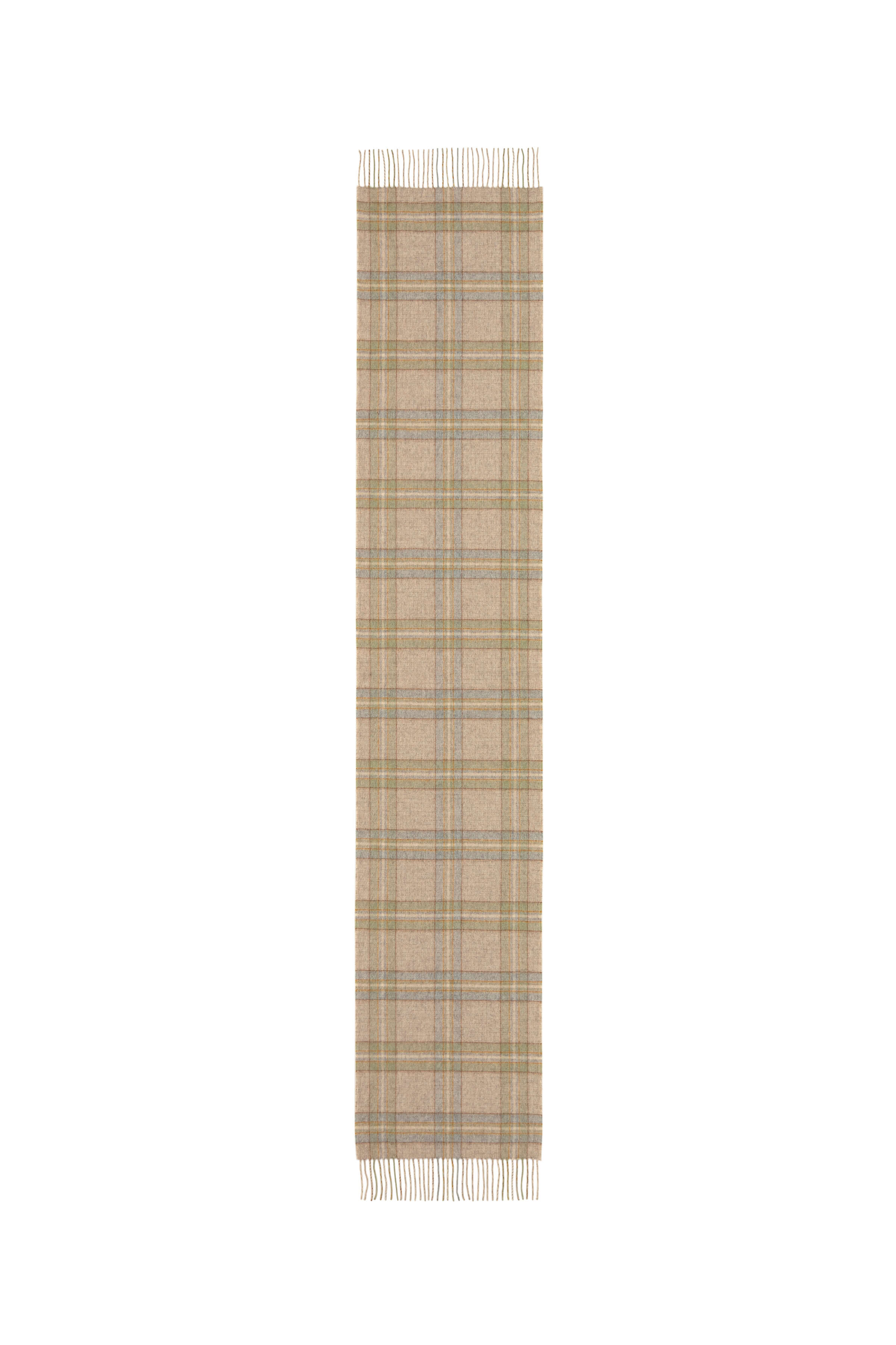 Wide Cashmere Tweed Scarf