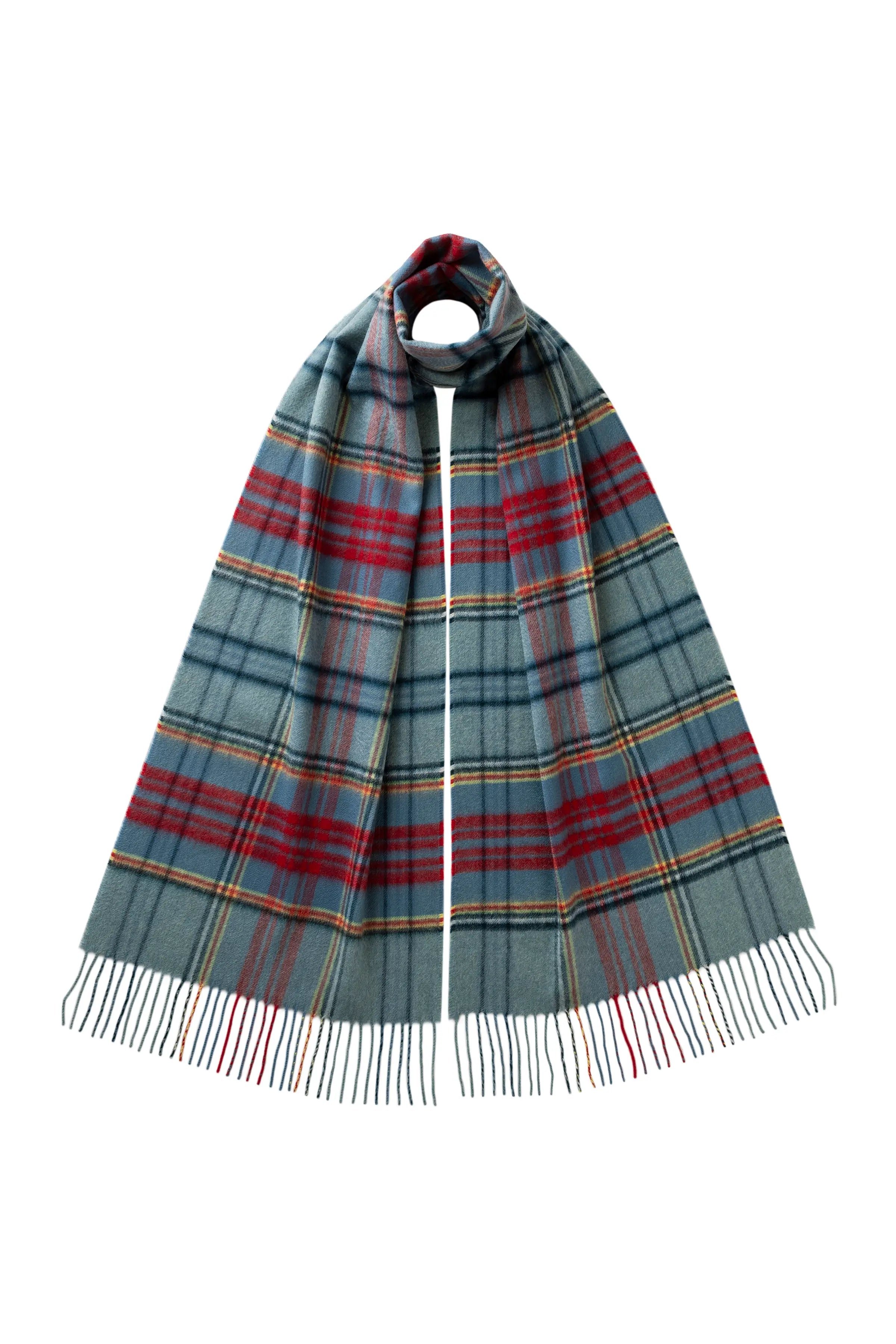 Anderson Tartan Wide Cashmere Scarf
