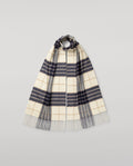 Wide Knockmore Tartan Cashmere Scarf
