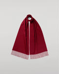 Dark Red Wide Cashmere Scarf