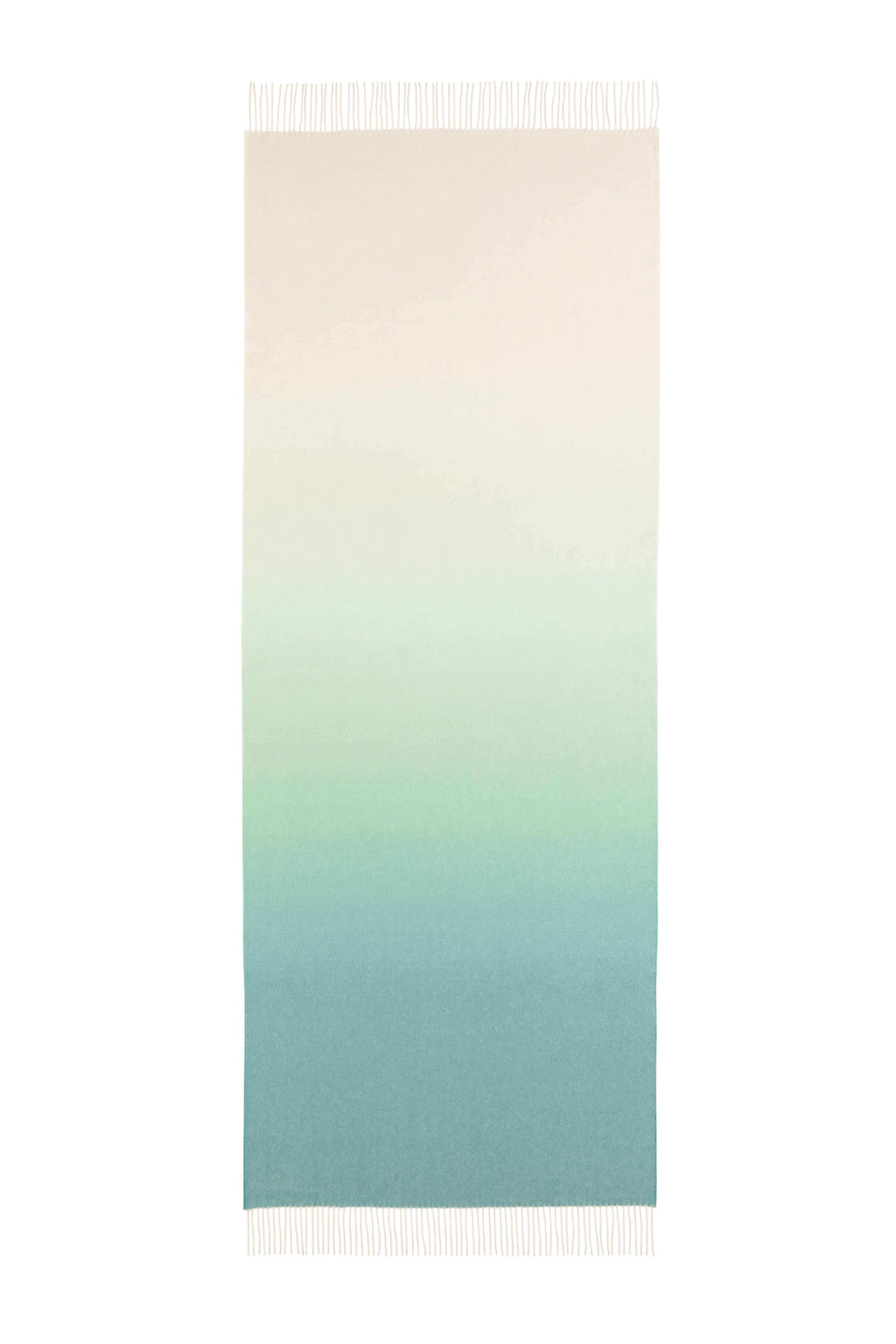 Ombré Green Cashmere Stole