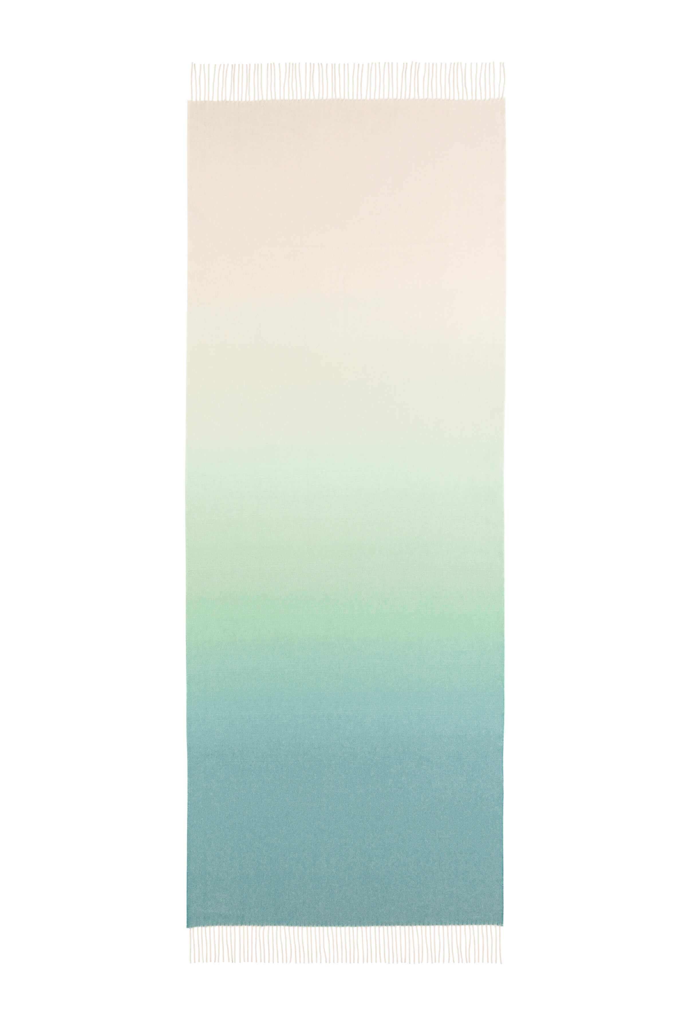 Ombré Green Cashmere Stole