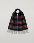 Children's Black Stewart Tartan Cashmere Scarf