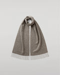 Lofty Twill Grey Cashmere Scarf