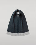 Lofty Twill Blue Cashmere Scarf