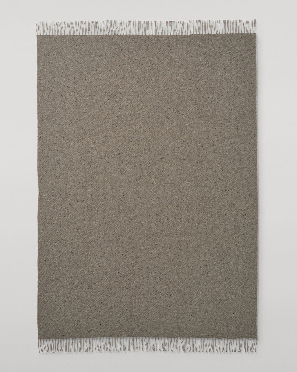 Lofty Twill Cashmere Throw in Peregrine
