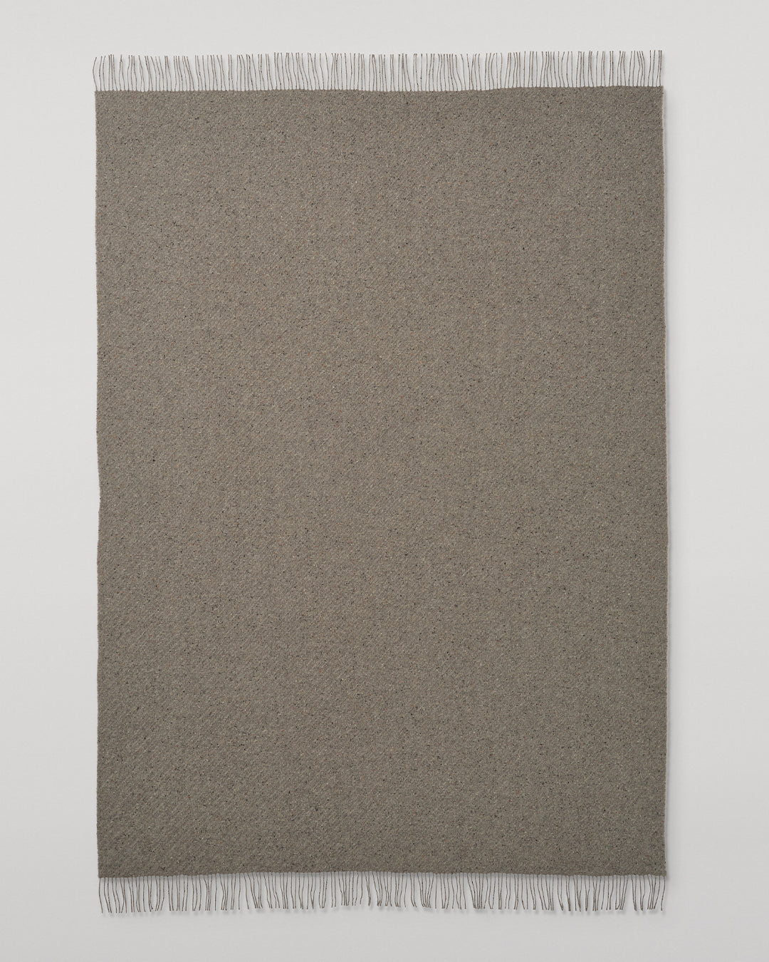 Lofty Twill Cashmere Throw in Peregrine
