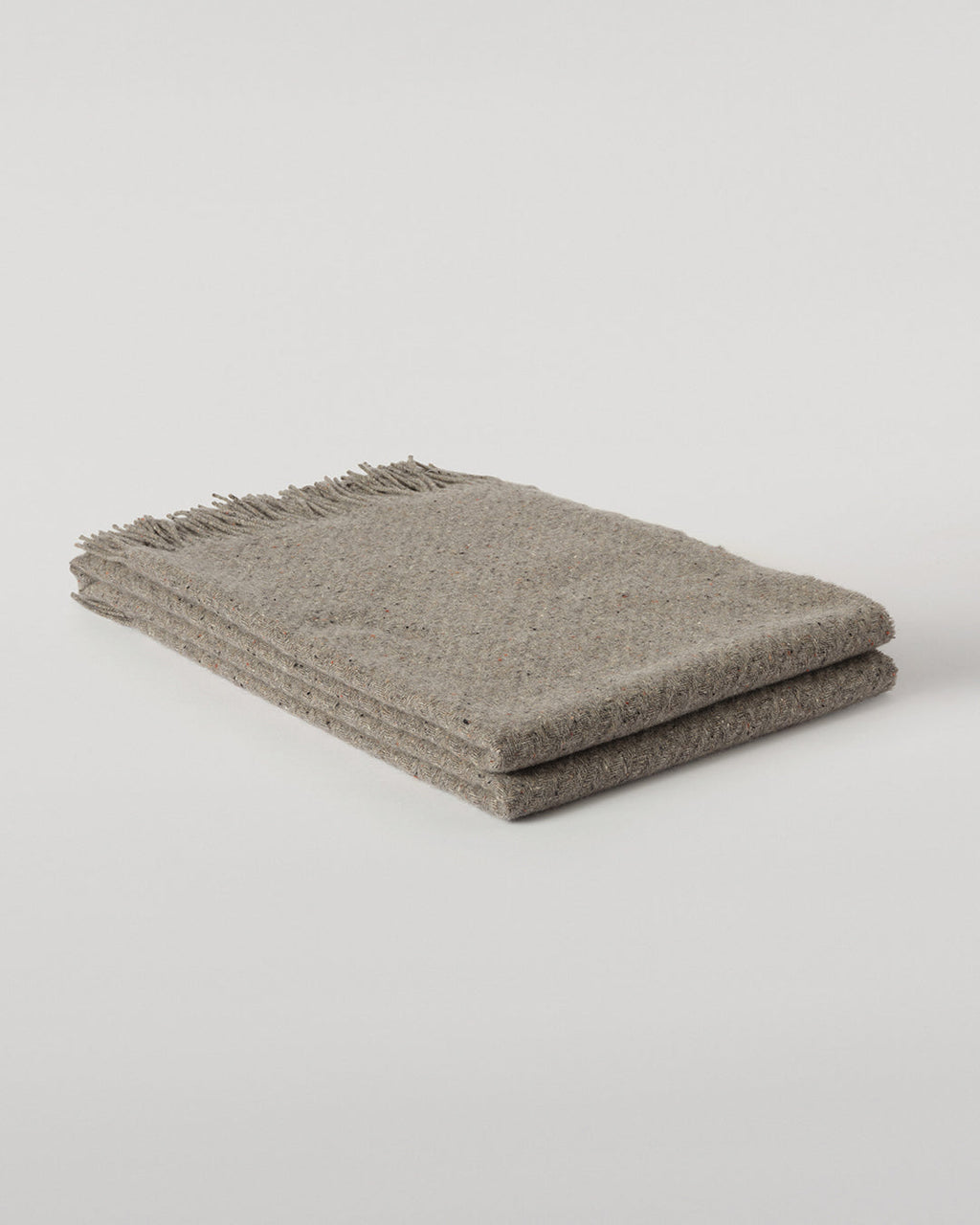 Lofty Twill Cashmere Throw in Peregrine
