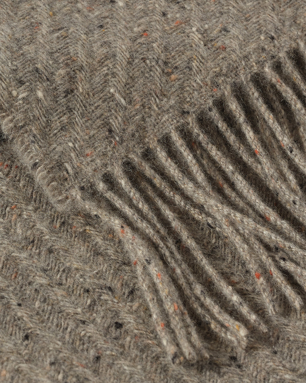 Lofty Twill Cashmere Throw in Peregrine