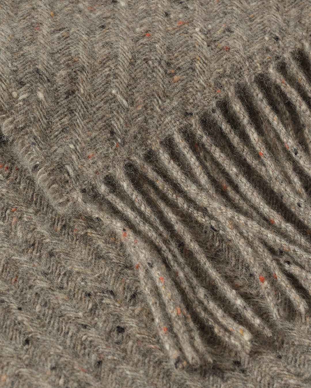 Lofty Twill Cashmere Throw in Peregrine
