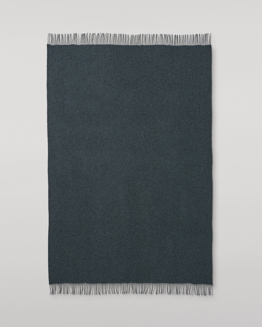 Lofty Twill Blue Cashmere Throw