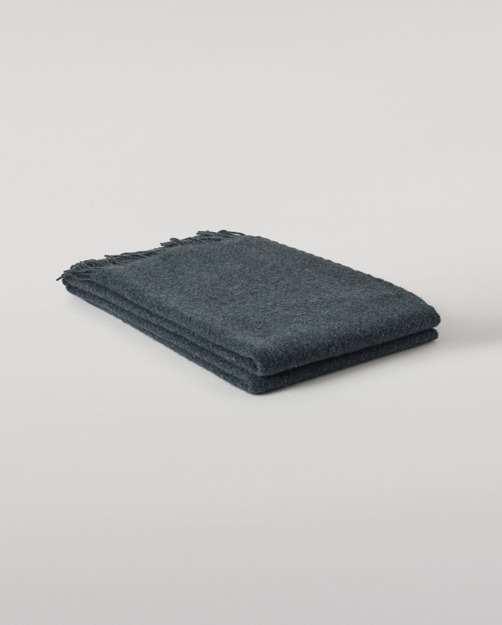 Lofty Twill Blue Cashmere Throw