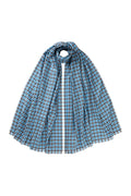 Small Gingham Blue Stole