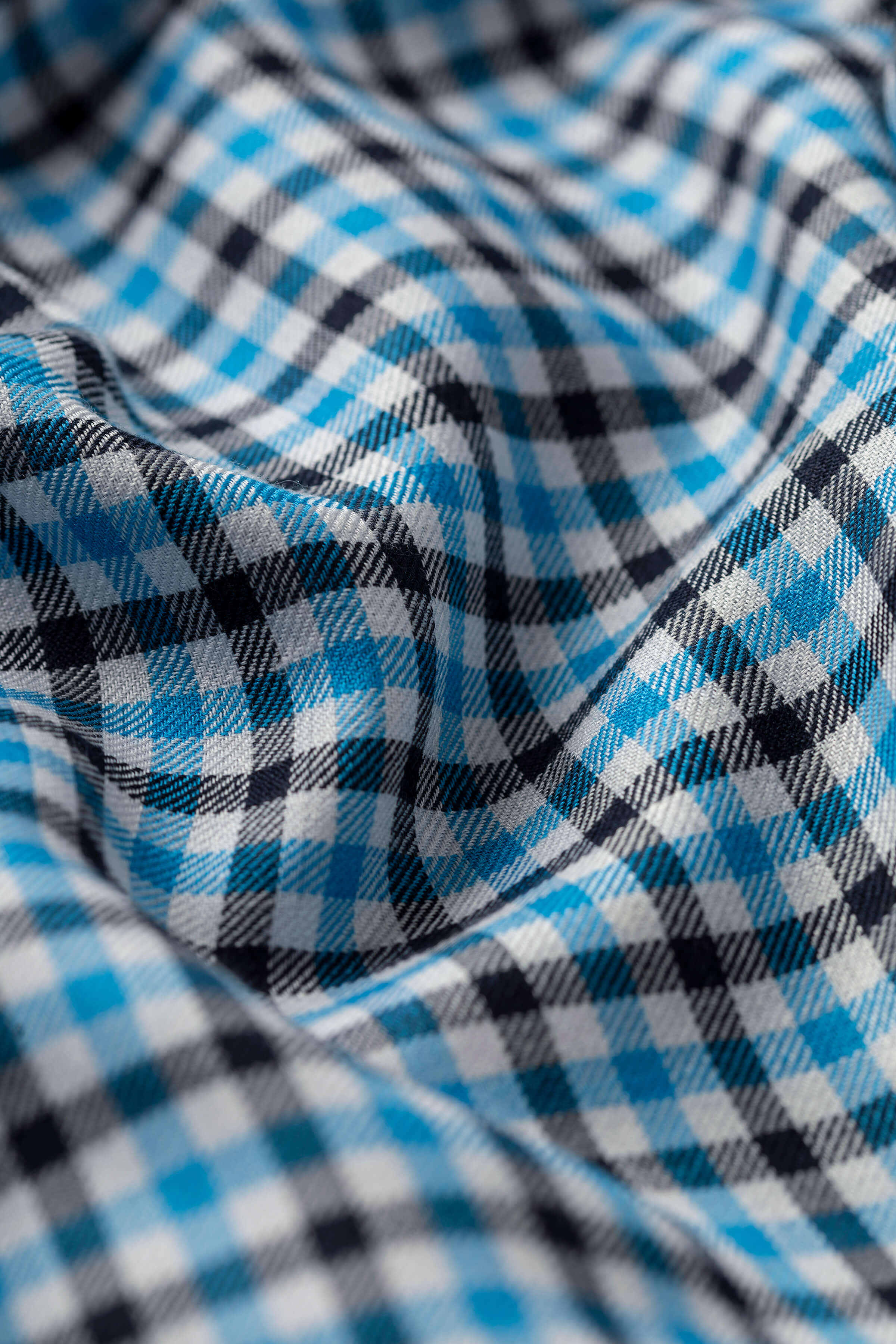 Small Gingham Blue Stole