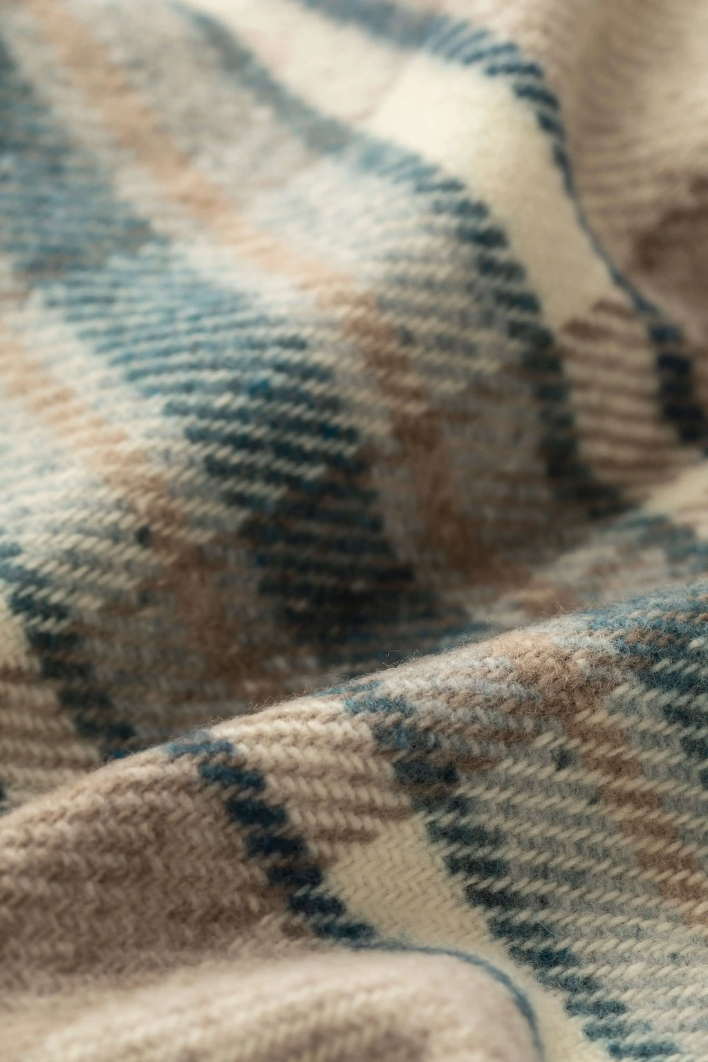 Donegal Check Bed Blue Throw