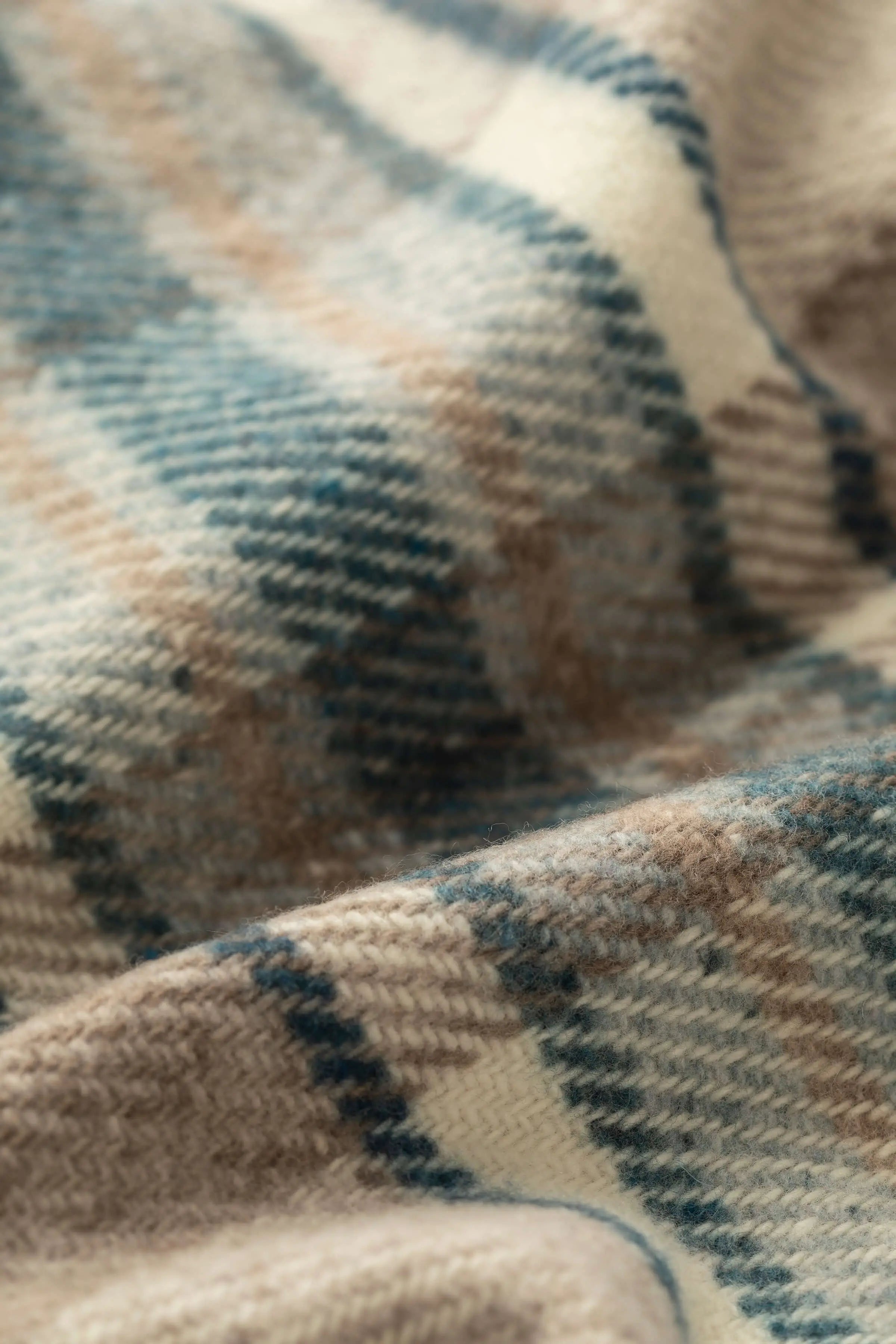 Donegal Check Bed Blue Throw
