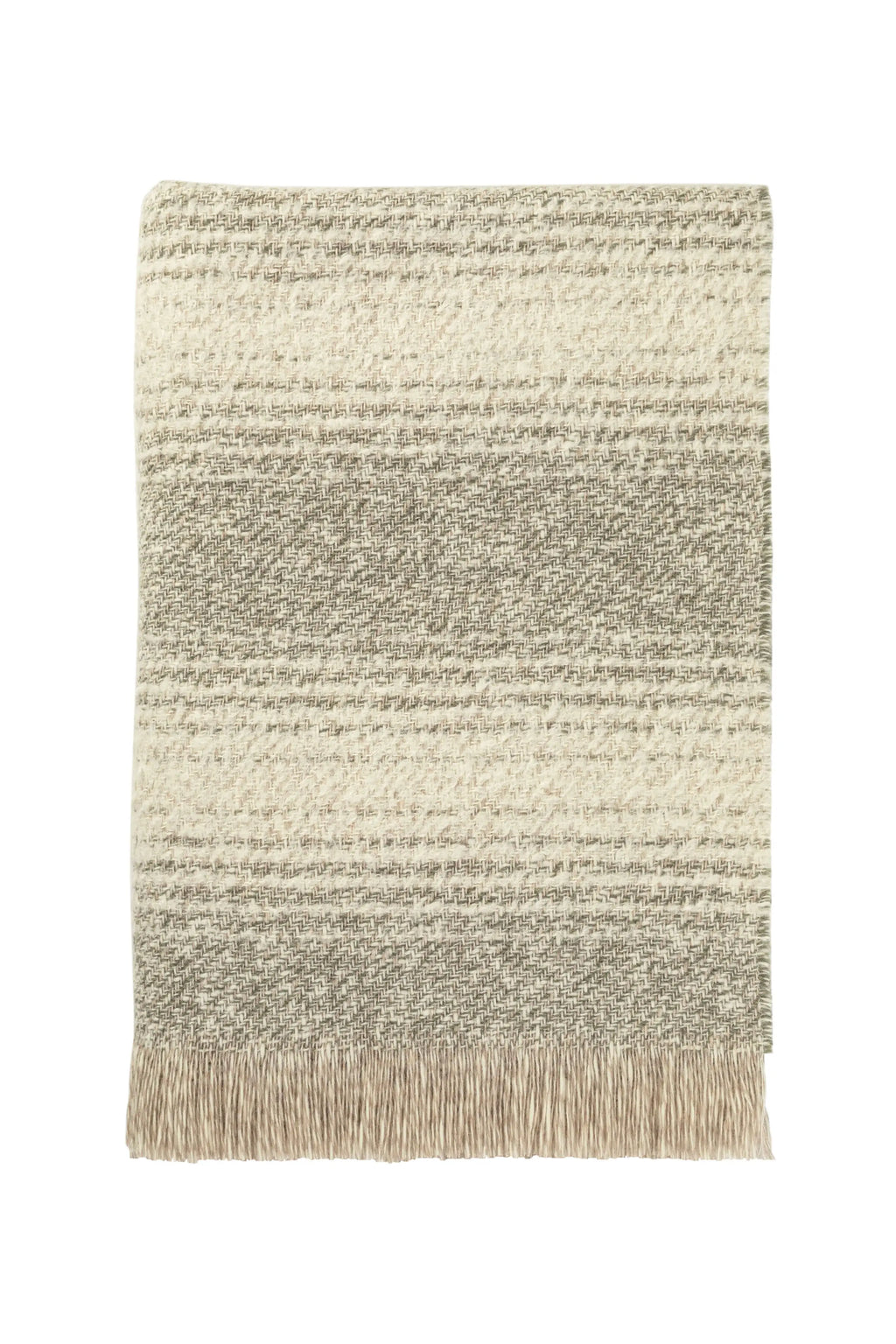 Textural Ombré Green Throw