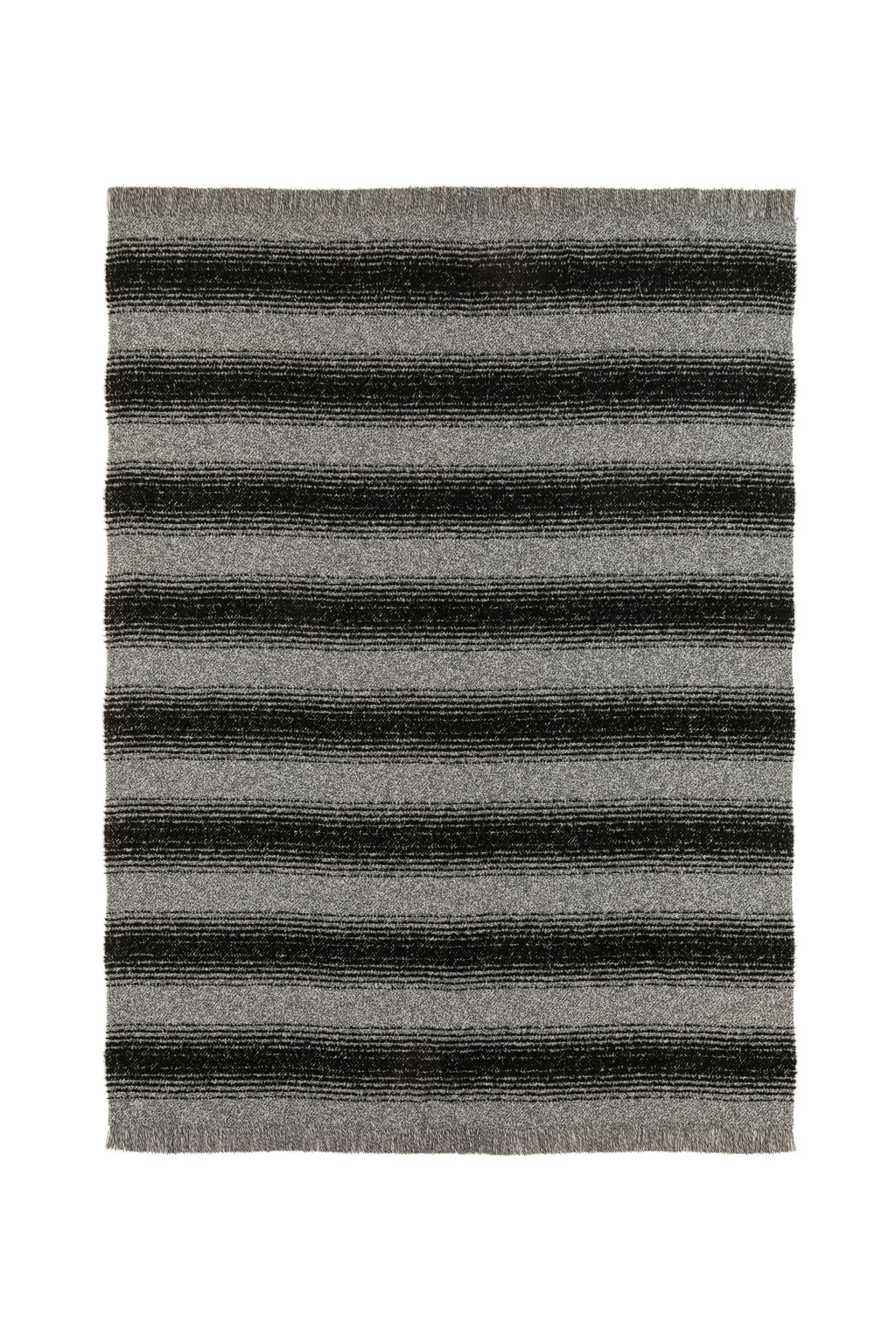 Textural Ombré Dark Grey Throw