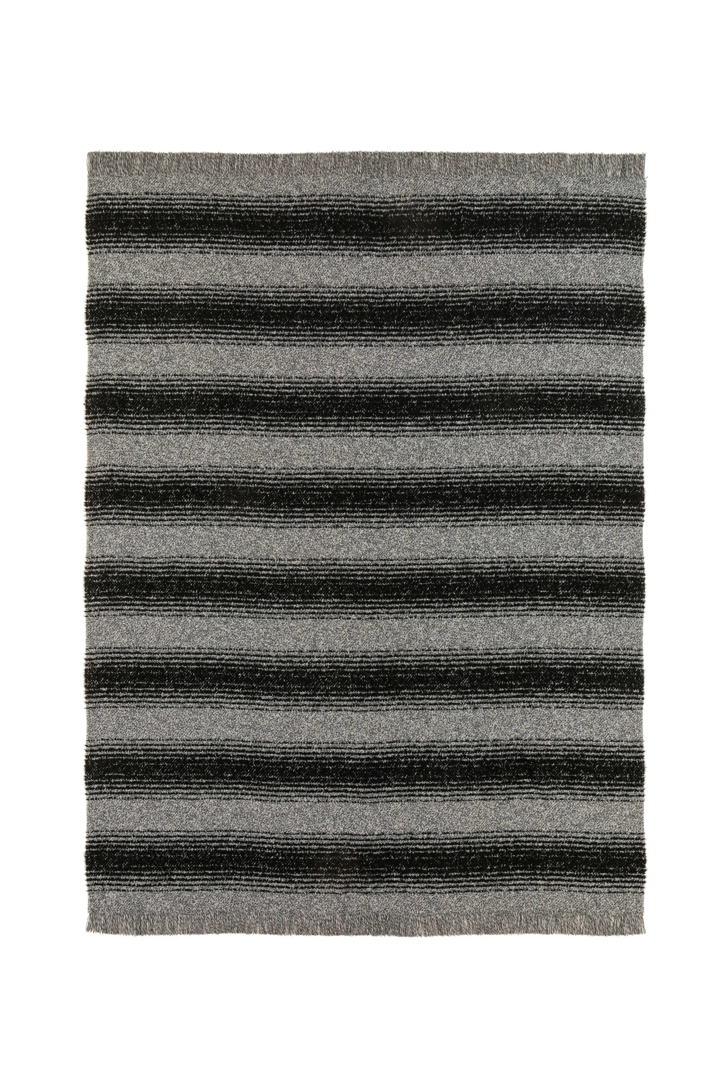 Textural Ombré Dark Grey Throw
