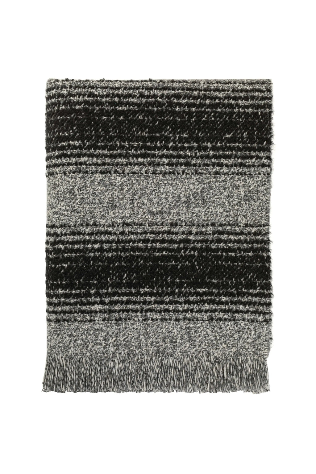 Textural Ombré Dark Grey Throw