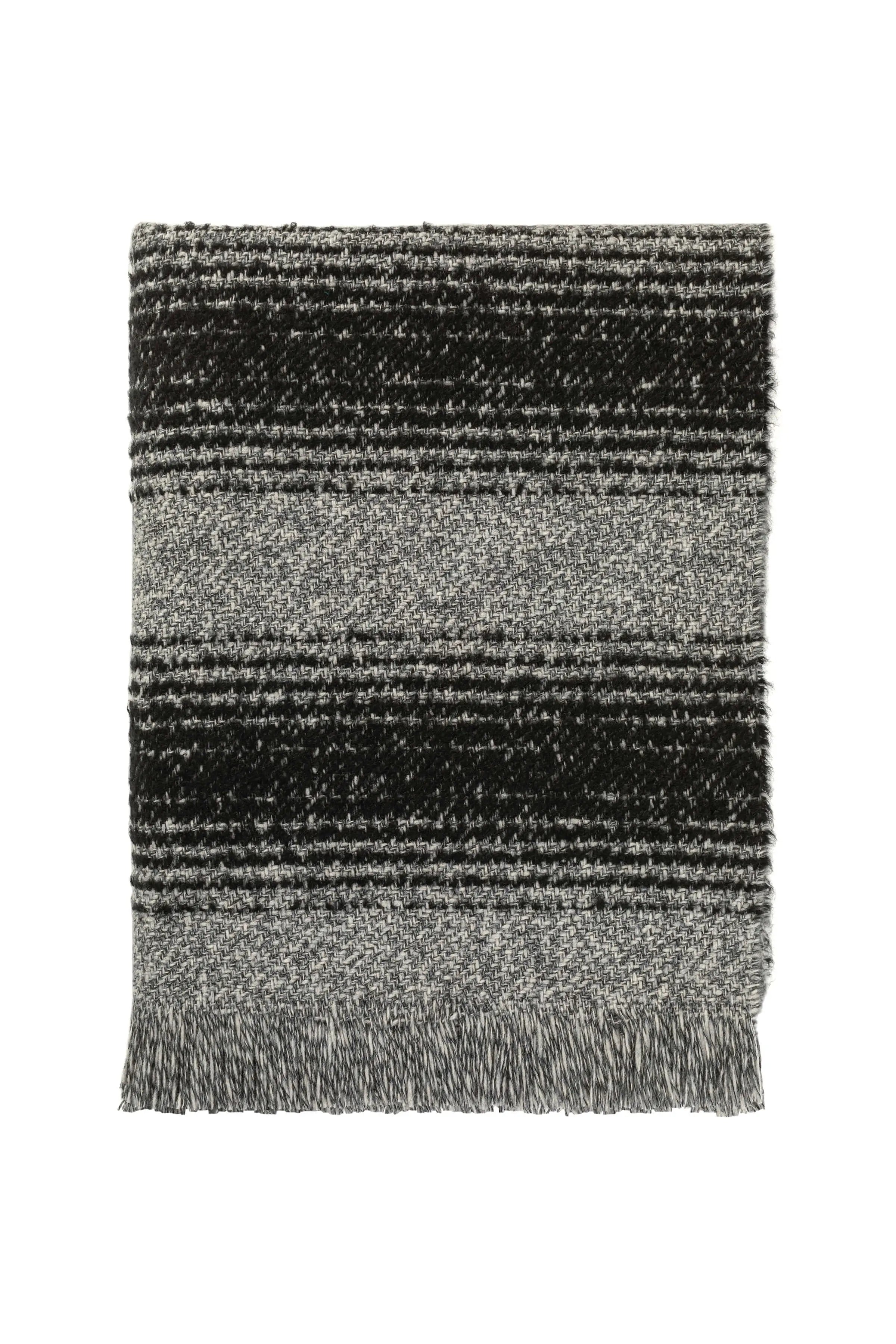 Textural Ombré Dark Grey Throw