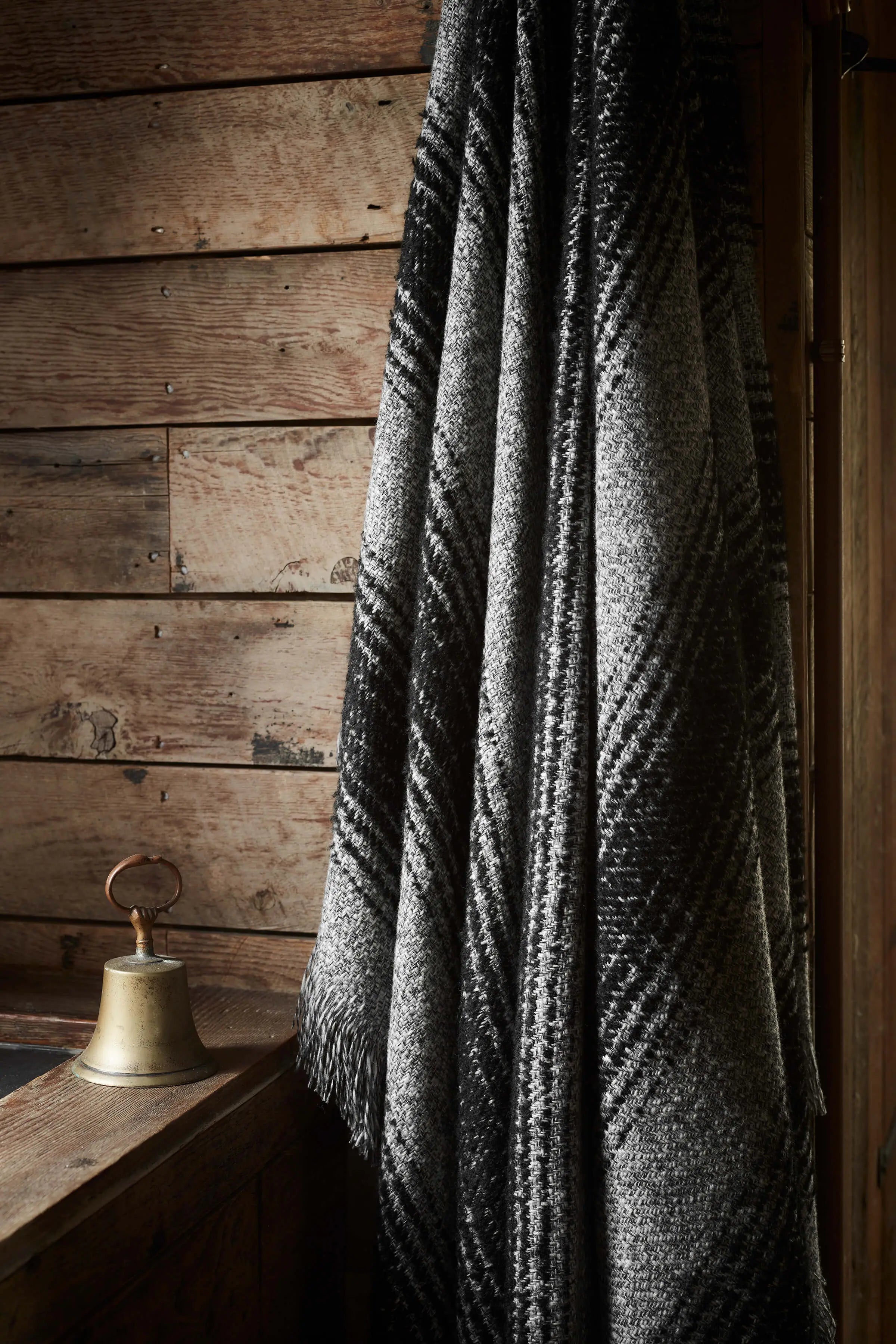 Textural Ombré Dark Grey Throw