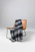 Textural Ombré Dark Grey Throw