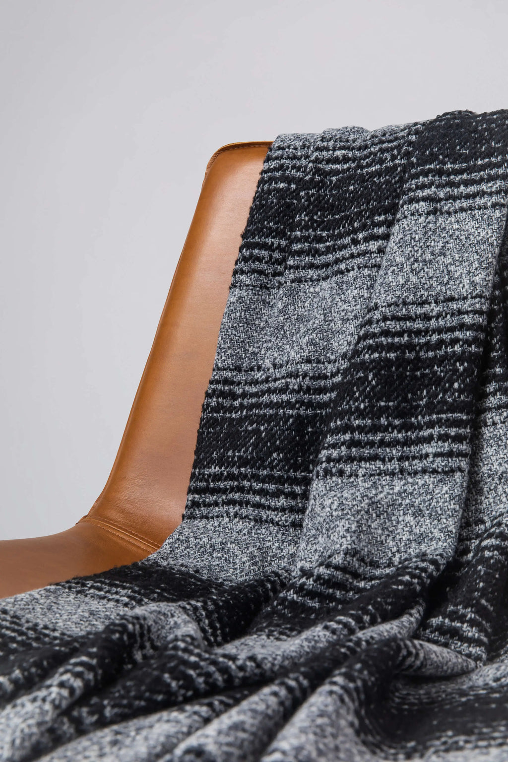 Textural Ombré Dark Grey Throw