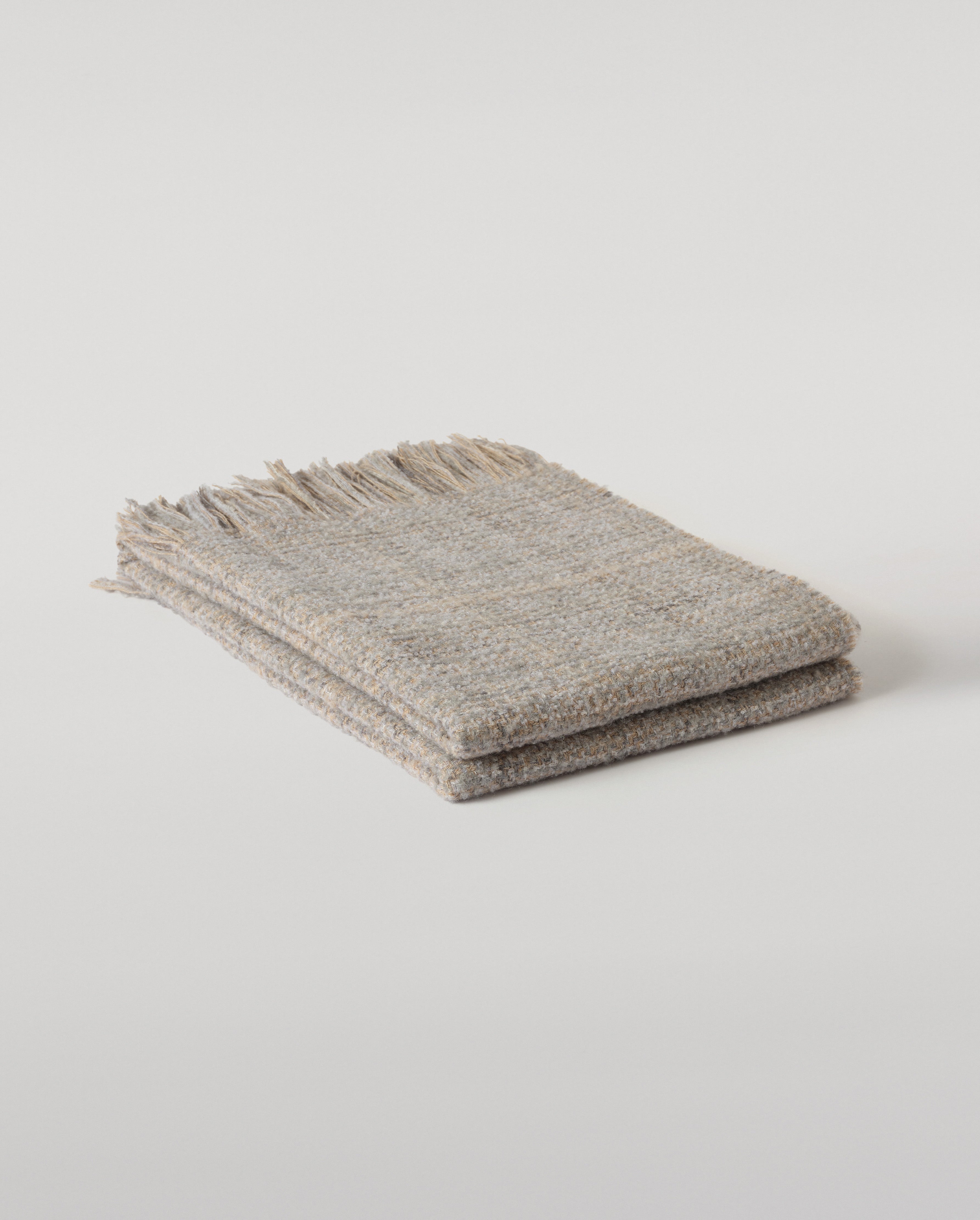 Luxury Texture Grey & Natural Throw