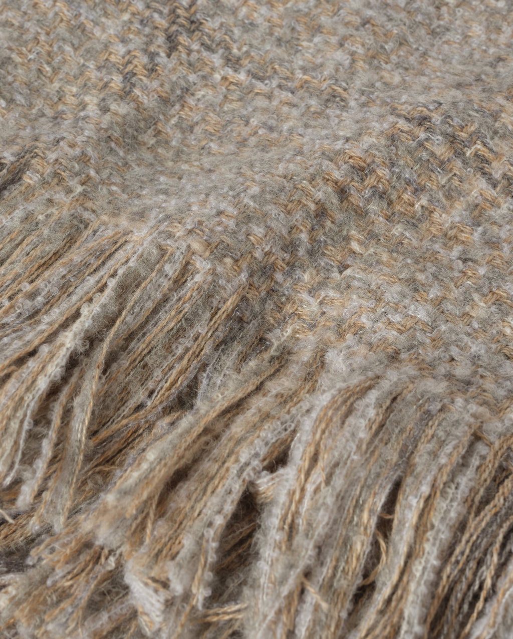 Luxury Texture Grey & Natural Throw