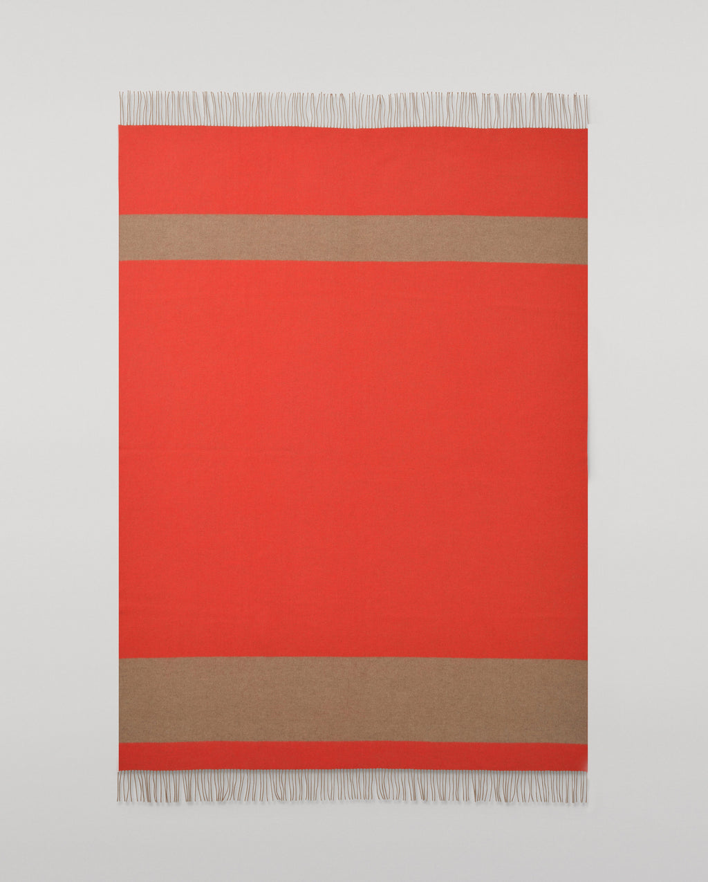 Brown & Red Stripe Throw