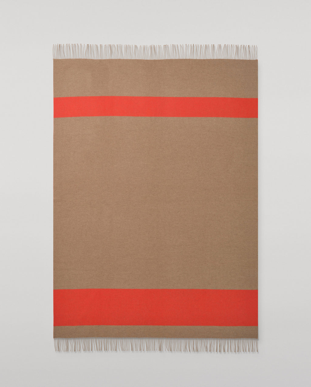 Brown & Red Stripe Throw
