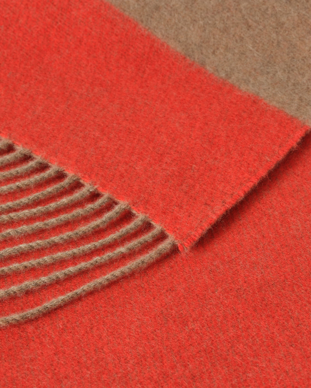 Brown & Red Stripe Throw