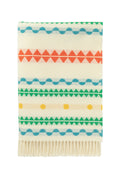 Purled Fringe Children's Bright Blanket