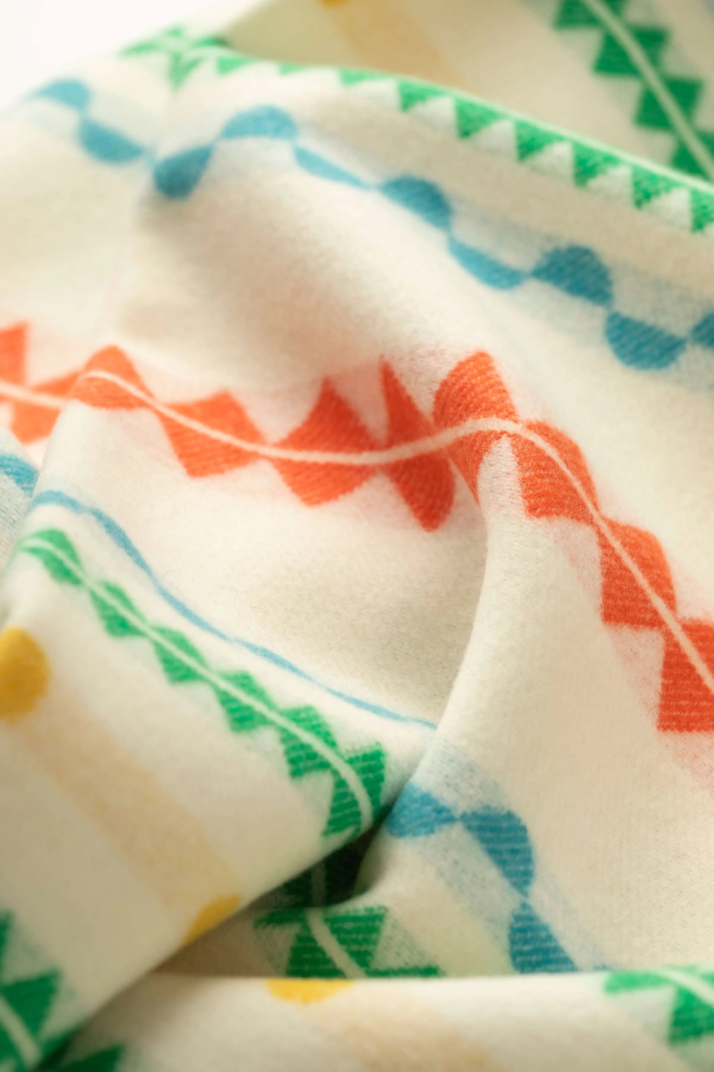 Purled Fringe Children's Bright Blanket