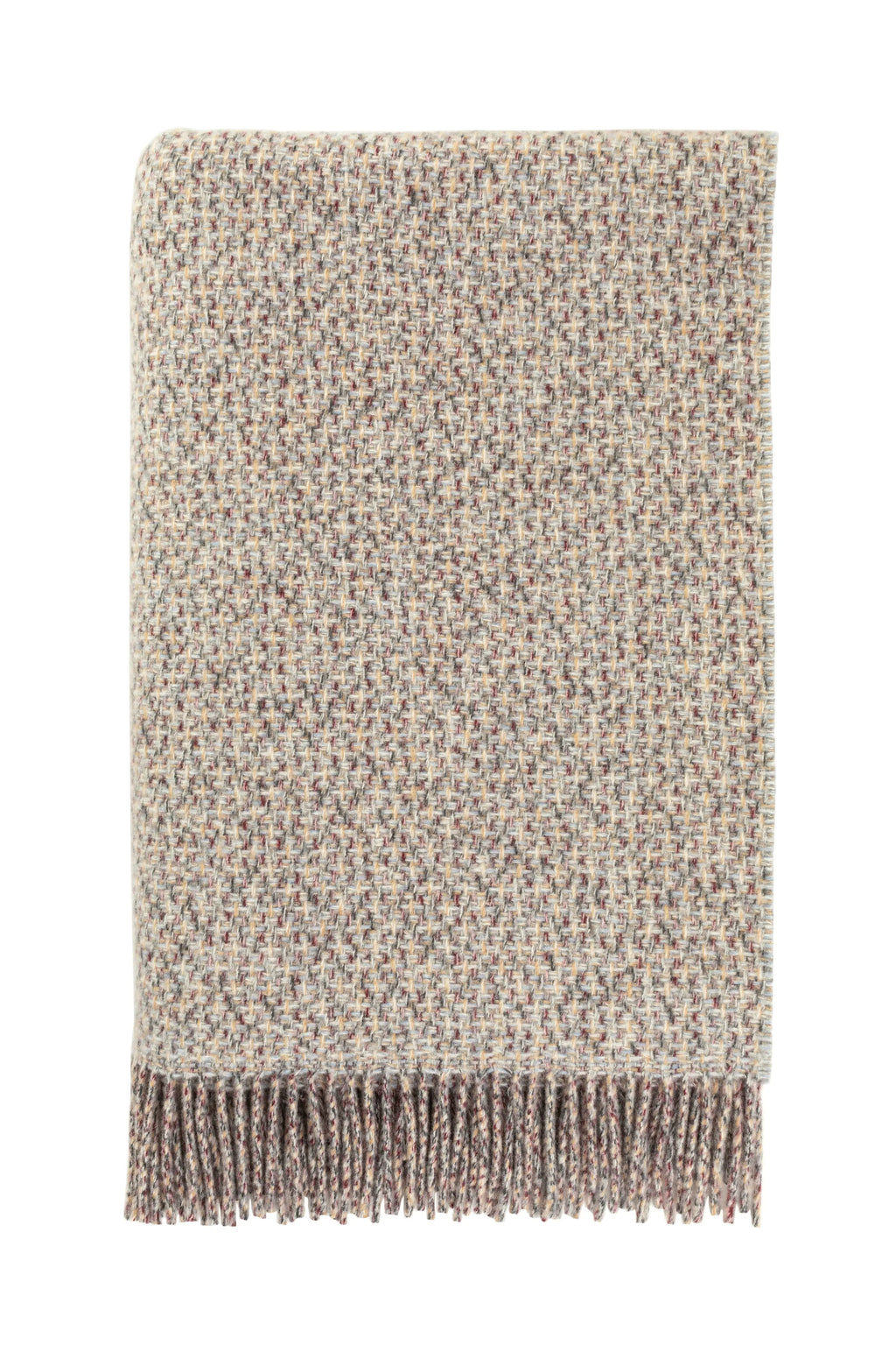 Tweed Texture Natural Throw