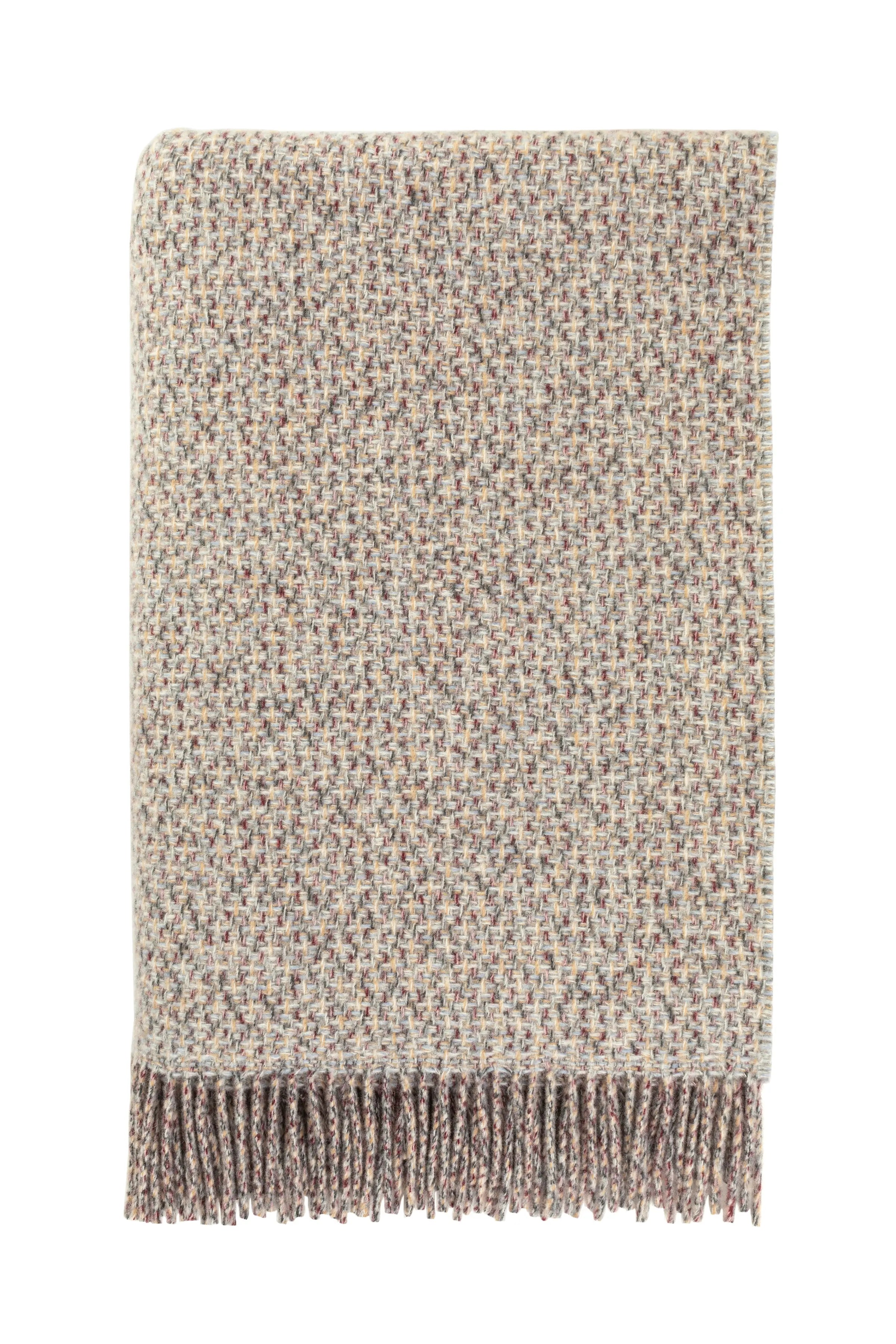 Tweed Texture Natural Throw