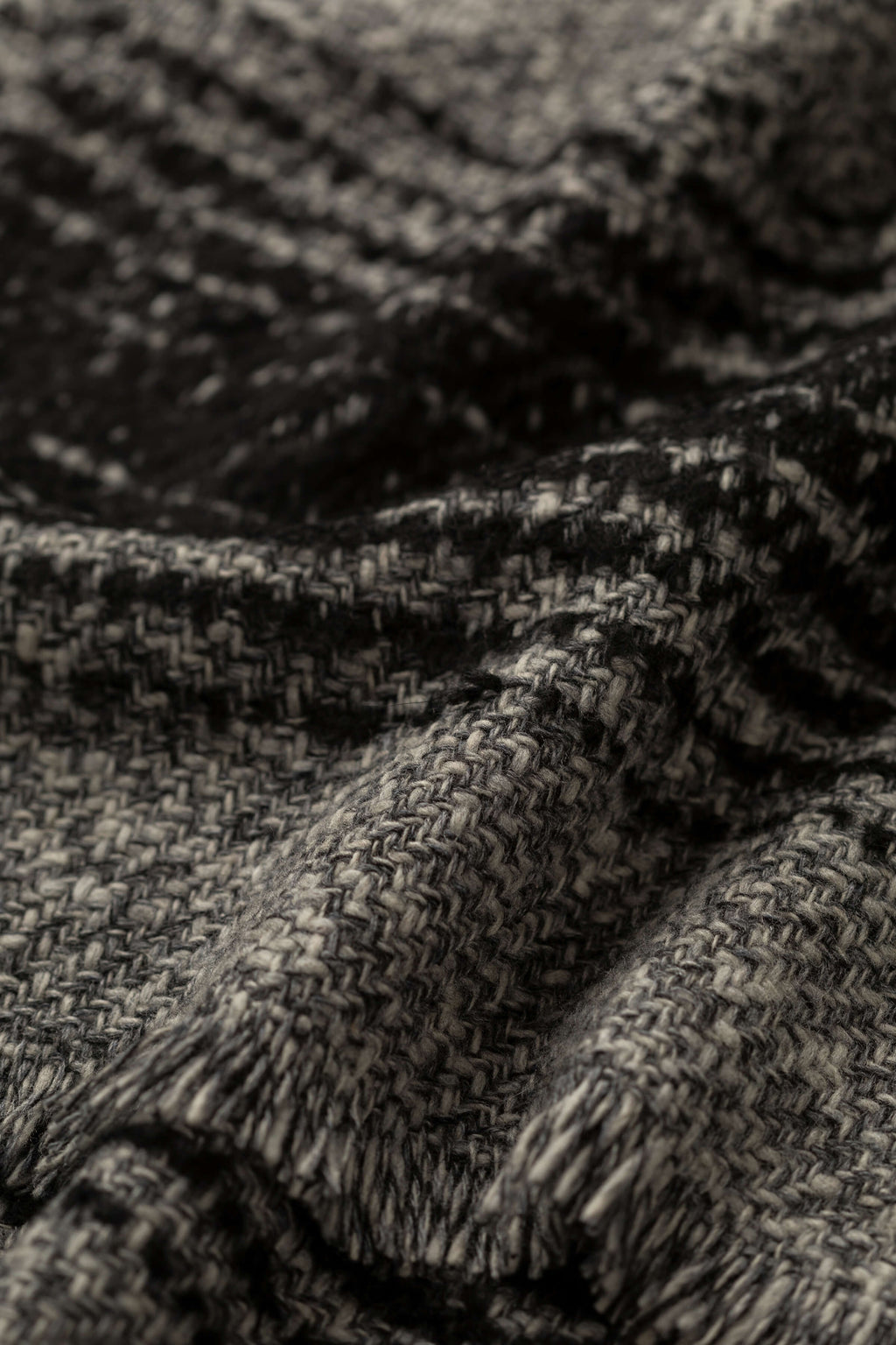 Textural Ombré Charcoal Scarf