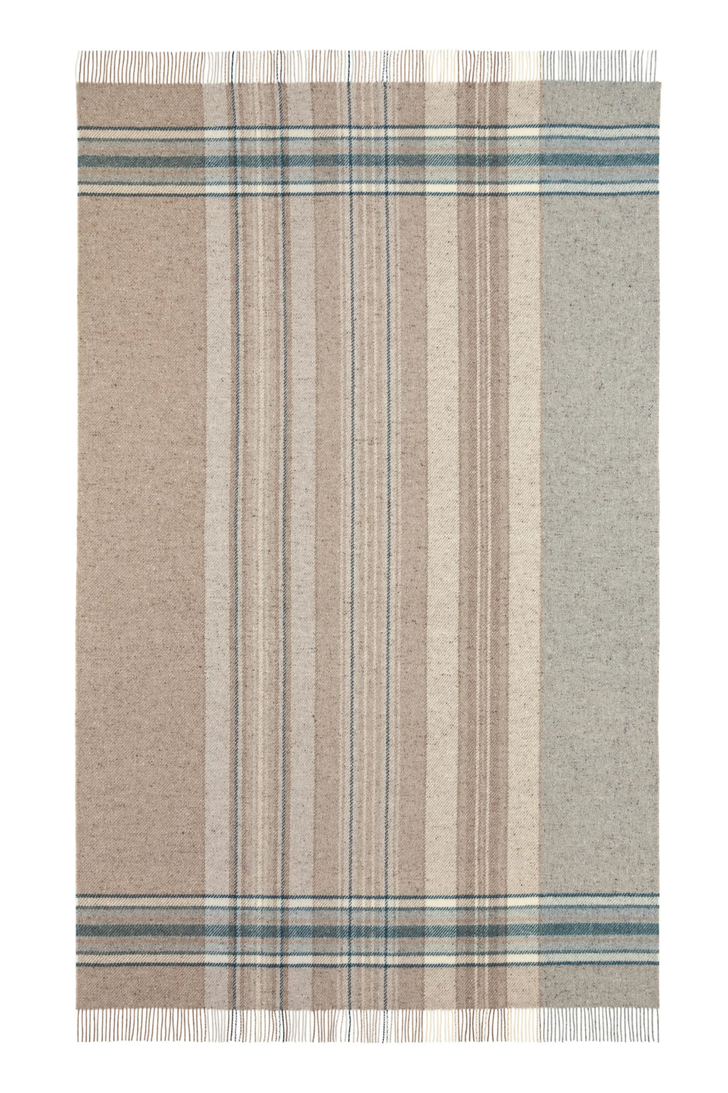 Donegal Check Bed Blue Throw