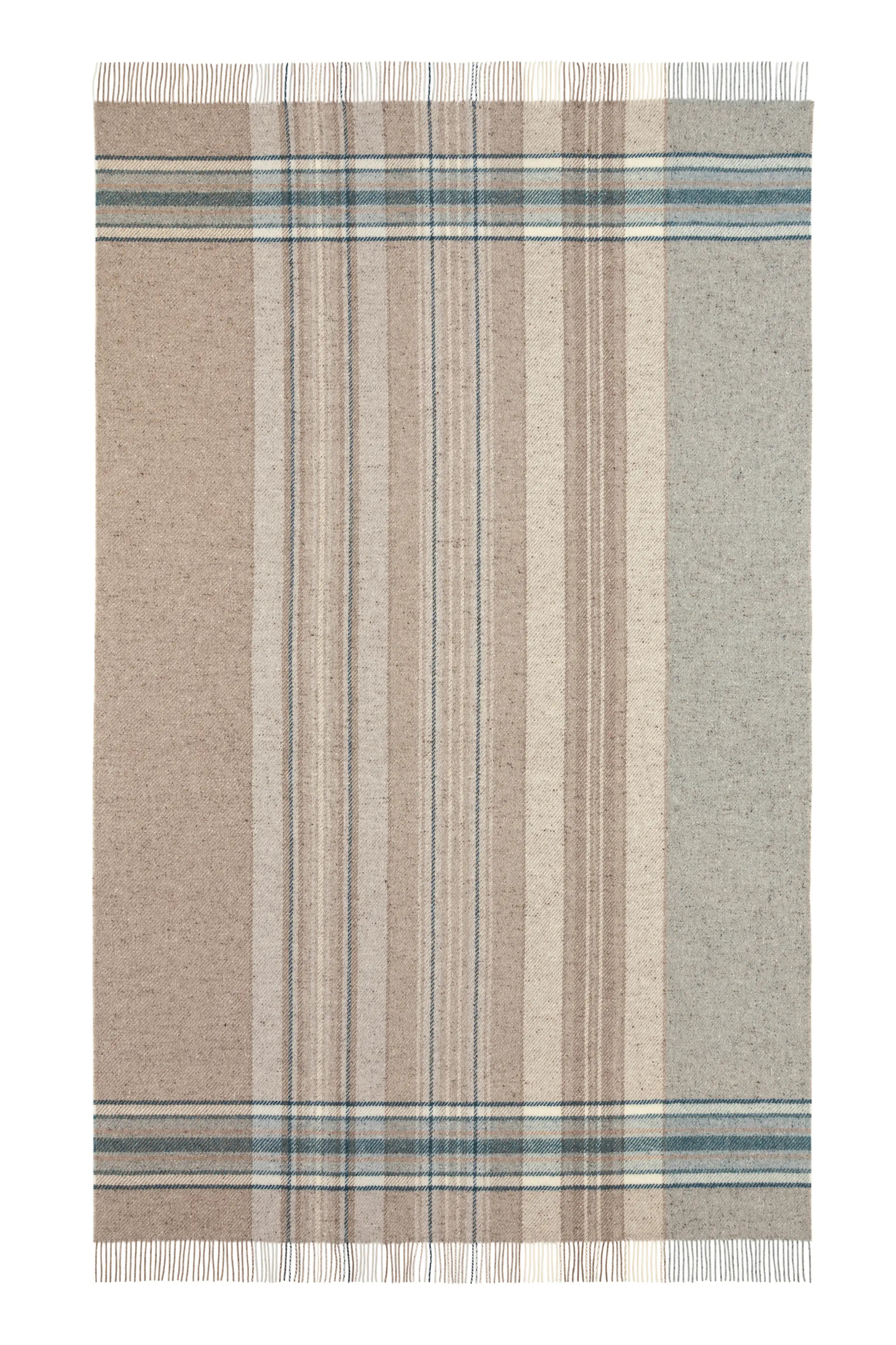 Donegal Check Bed Blue Throw