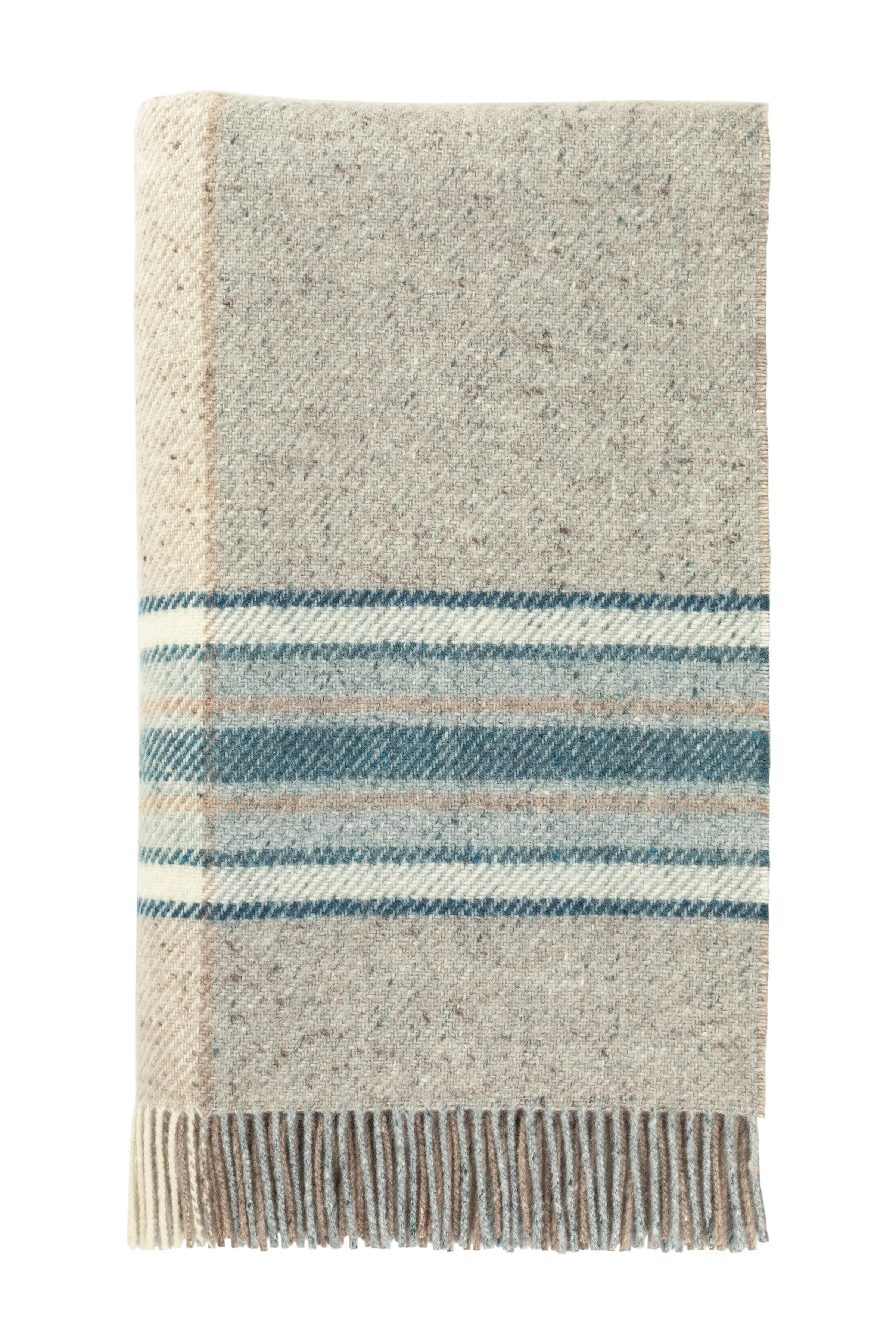 Donegal Check Bed Blue Throw