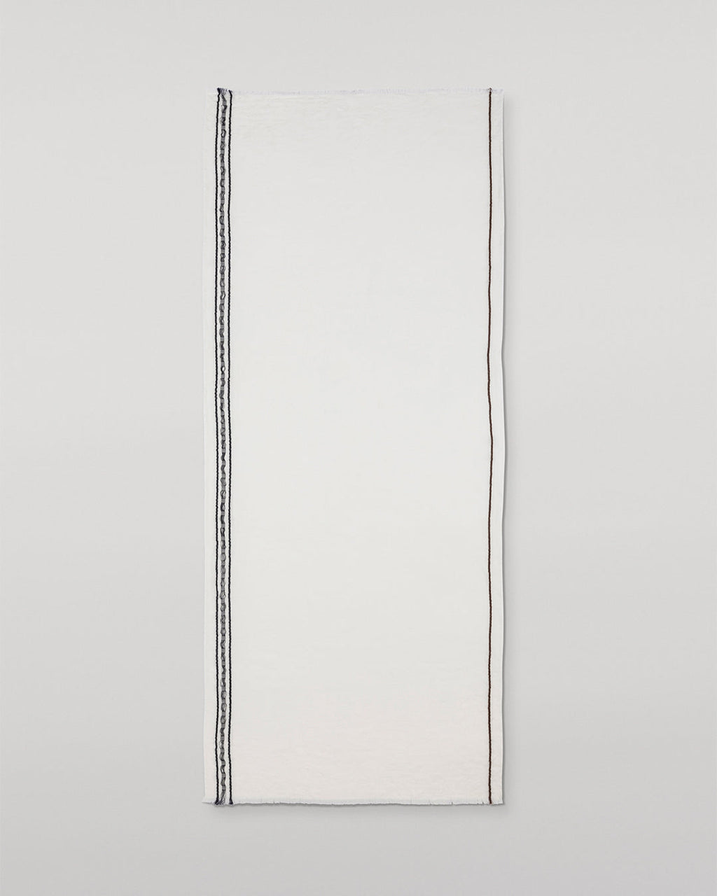 Cyrus Float Edge White Scarf