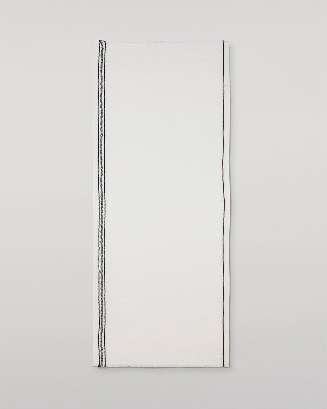 Cyrus Float Edge White Scarf
