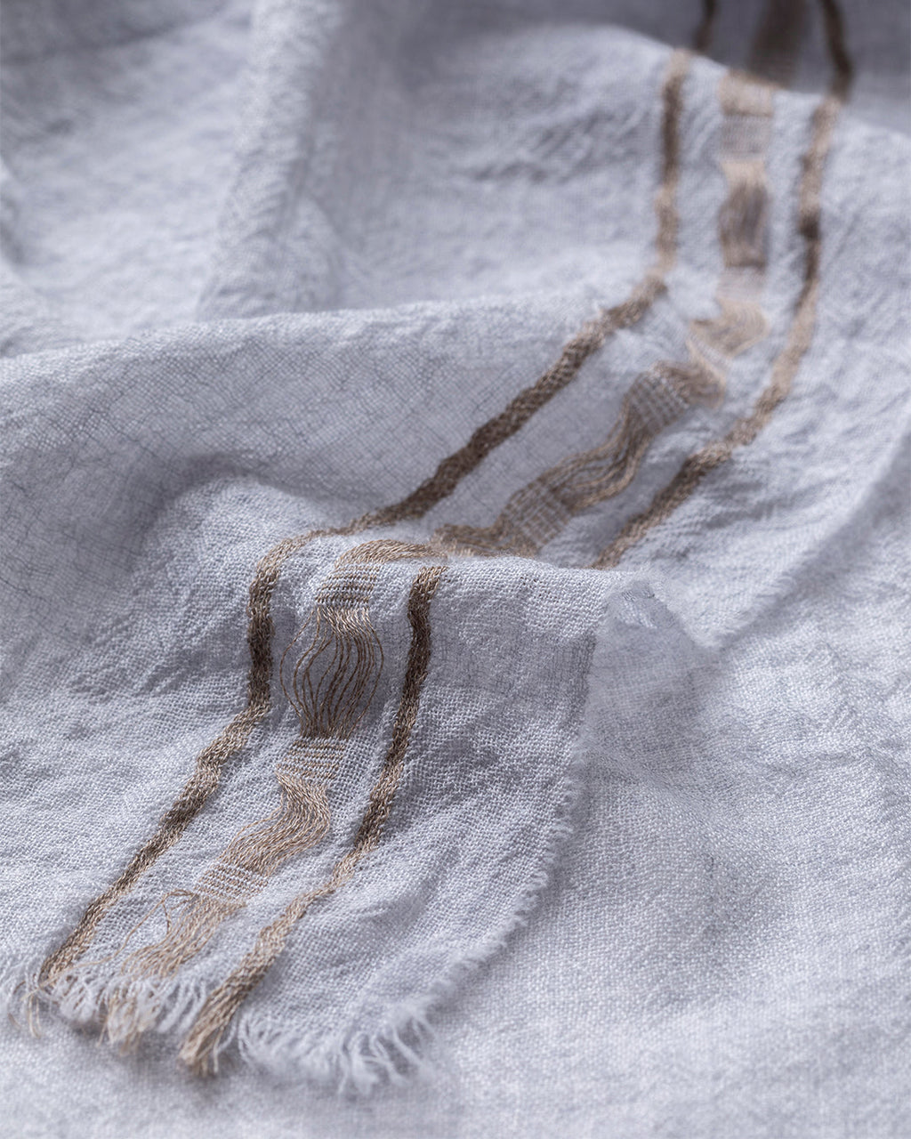 Cyrus Float Edge Grey Scarf