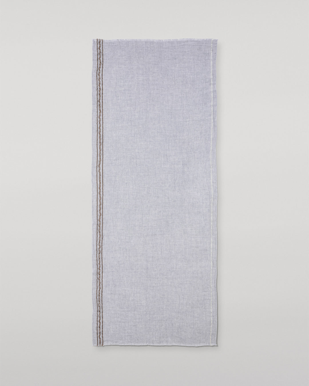Cyrus Float Edge Grey Scarf
